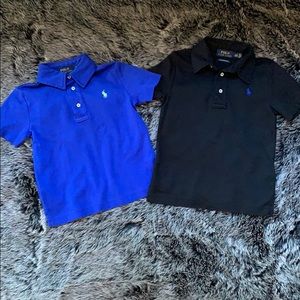 2 Polo Ralph Lauren Pima cotton polo shirts- 3T